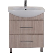 Комплект мебели ясень шимо светлый 71,5 см Onika Дельта 107032 + 1WH207776 + 207020