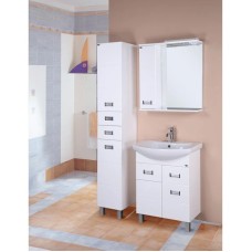 Комплект мебели белый глянец 71,5 см Onika Балтика 107025 + 1WH207776 + 206701