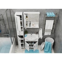 Комплект мебели белый глянец 70 см Onika Кристалл 107024 + UM-ERI70/1 + 206705