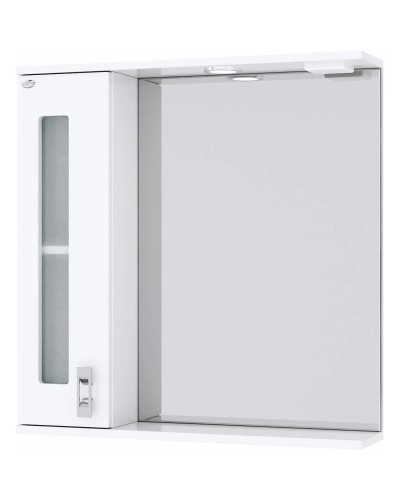 Комплект мебели белый глянец 66 см Onika Кристалл 106545 + 1WH109651 + 206705