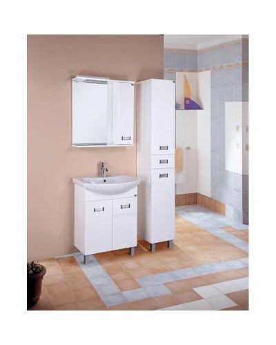 Комплект мебели белый глянец 65 см Onika Балтика 106529 + 1WH207775 + 206704