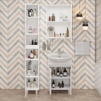 Комплект мебели белый глянец 61,5 см Onika Милтон 106146 + 4620008192772 + 205843