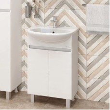 Комплект мебели белый глянец 61,5 см Onika Милтон 106146 + 4620008192772 + 205843