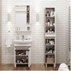 Комплект мебели белый глянец/кастелло 60,5 см Onika Харпер 106143 + UM-CAR60/1 + 205849