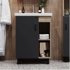 Комплект мебели дуб сонома/серый матовый 60 см Onika Легран 106141 + UM-COM60/1 + 206070