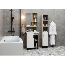 Комплект мебели дуб сонома/белый матовый 60 см Onika Легран 106140 + UM-COM60/1 + 206070