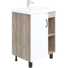 Комплект мебели дуб сонома/белый матовый 60 см Onika Легран 106140 + UM-COM60/1 + 206070