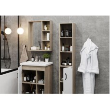 Комплект мебели дуб сонома/белый матовый 60 см Onika Легран 106140 + UM-COM60/1 + 206070