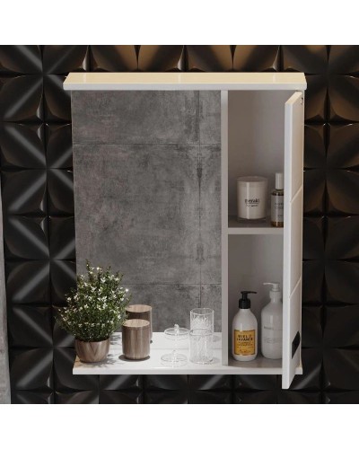 Комплект мебели белый глянец 60 см Onika Балтика 106139 + 1WH302082 + 205846