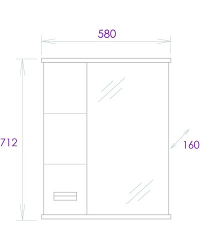 Комплект мебели белый глянец 60 см Onika Балтика 106139 + 1WH302082 + 205848