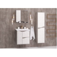 Комплект мебели светлый камень/бетон крем 60 см Onika Брендон 106138 + 1WH302421 + 206084