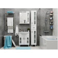 Комплект мебели белый глянец 60,5 см Onika Кристалл 106123 + 1WH109652 + 205818