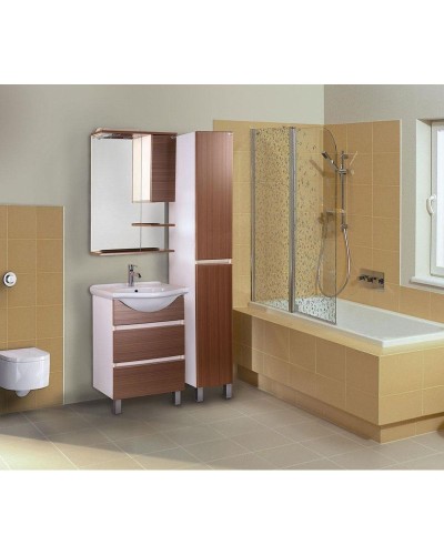 Комплект мебели белый матовый/коричневый матовый 61,5 см Onika Элита 106122 + 1.3120.3.S00.11B.0 + 206024