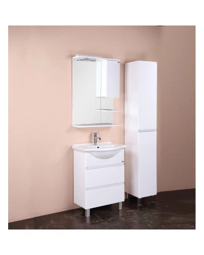 Комплект мебели белый глянец 61,5 см Onika Элита 106120 + 1.3120.3.S00.11B.0 + 206020