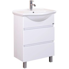 Комплект мебели белый глянец 61,5 см Onika Элита 106120 + 1.3120.3.S00.11B.0 + 206020