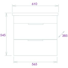Комплект мебели дуб галифакс 61 см Onika Легран 106117 + 4640021060773 + 206071