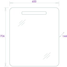 Комплект мебели белый глянец 60,5 см Onika Неаполь 106104 + 4640021061152 + 206064