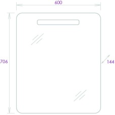 Комплект мебели белый глянец 60,5 см Onika Неаполь 106104 + 4640021061152 + 206064