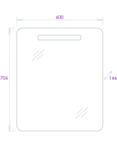 Комплект мебели белый глянец 60,5 см Onika Неаполь 106104 + 4640021061152 + 206064