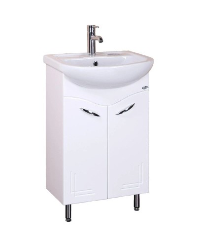 Комплект мебели белый глянец 50,3 см Onika Неаполь 105002 + 1WH110256 + 205003