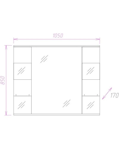 Комплект мебели белый глянец 106,5 см Onika Флорена 110504 + 4620008197388 + 210502