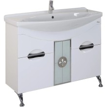 Комплект мебели белый глянец 106,5 см Onika Флорена 110504 + 4620008197388 + 210502