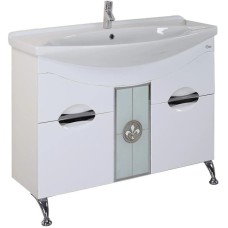 Комплект мебели белый глянец 106,5 см Onika Флорена 110504 + 4620008197388 + 210502