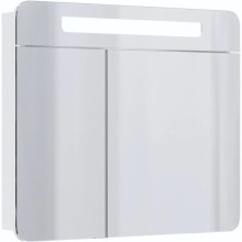 Комплект мебели белый глянец 80 см Onika Стрим 108055 + UM-COM80/1 + 208094