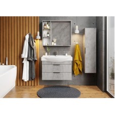 Комплект мебели бетон чикаго 80 см Onika Девис 108048 + 1WH302422 + 208093