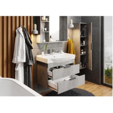 Комплект мебели бетон чикаго 80 см Onika Девис 108048 + 1WH302422 + 208093