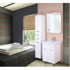 Комплект мебели белый глянец 70 см Onika Балтика 107523 + 1WH302083 + 206701