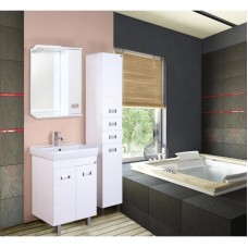 Комплект мебели белый глянец 70 см Onika Балтика 107523 + 1WH302083 + 206704