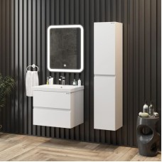 Комплект мебели белый глянец 70 см Onika Эвада 107059 + UM-COM70/1 + 206085