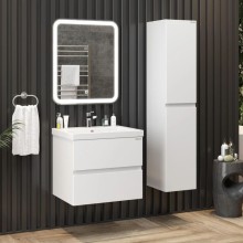 Комплект мебели белый глянец 70 см Onika Эвада 107059 + UM-COM70/1 + 206085