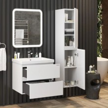 Комплект мебели белый глянец 70 см Onika Эвада 107059 + UM-COM70/1 + 206085