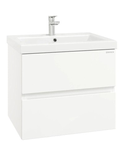 Комплект мебели белый глянец 70 см Onika Эвада 107059 + UM-COM70/1 + 206085