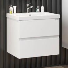 Комплект мебели белый глянец 70 см Onika Эвада 107059 + UM-COM70/1 + 206085