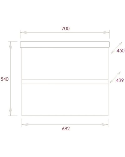Комплект мебели белый глянец 70 см Onika Эвада 107059 + UM-COM70/1 + 207046