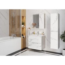 Комплект мебели мрамор/камень бетонный 66 см Onika Марбл 106548 + 4640021062203 + 206545