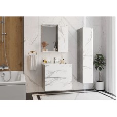 Комплект мебели мрамор/камень бетонный 66 см Onika Марбл 106548 + 4640021062203 + 206545