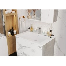 Комплект мебели мрамор/камень бетонный 66 см Onika Марбл 106548 + 4640021062203 + 206545