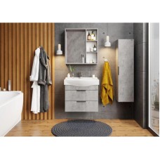 Комплект мебели бетон чикаго 65 см Onika Девис 106546 + 1WH302501 + 206542