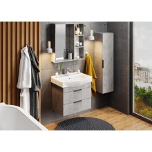 Комплект мебели бетон чикаго 65 см Onika Девис 106546 + 1WH302501 + 206542