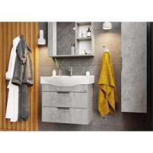 Комплект мебели бетон чикаго 65 см Onika Девис 106546 + 1WH302501 + 206542