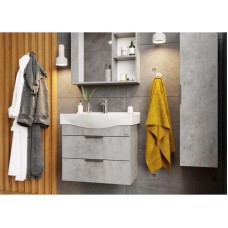 Комплект мебели бетон чикаго 65 см Onika Девис 106546 + 1WH302501 + 206542