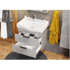 Комплект мебели бетон чикаго 65 см Onika Девис 106546 + 1WH302501 + 206542