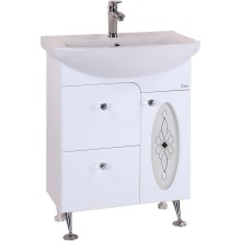 Комплект мебели белый глянец 65 см Onika Кристи 106538 + 4620008192475 + 206536