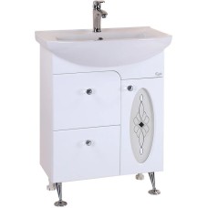 Комплект мебели белый глянец 65 см Onika Кристи 106538 + 4620008192475 + 206536