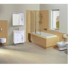 Комплект мебели белый глянец 65 см Onika Кристи 106538 + 4620008192475 + 206536