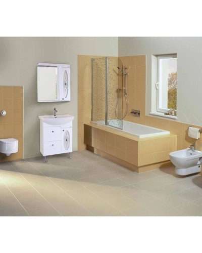 Комплект мебели белый глянец 65 см Onika Кристи 106538 + 4620008192475 + 206536